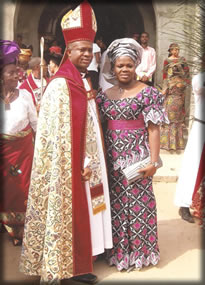 The Rt Revd Nathan C. Kanu and Mama Aba Ngwa North